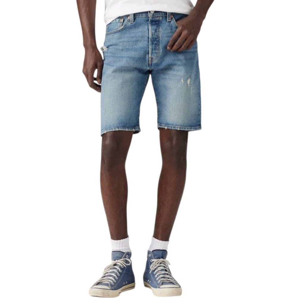 NWT Levi's 501 Original Fit Hemmed 9" Men's Shorts -Medium Wash -Multiple Sizes